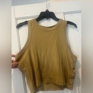 Madewell Tan Ribbed Tank Top